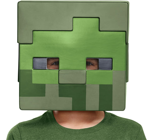 Child's Zombie Half Mask - Minecraft