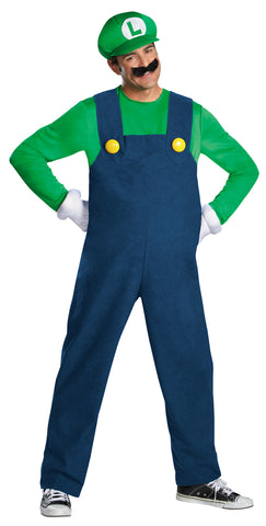 Men's Luigi Deluxe Costume - Super Mario Brothers