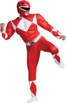 Men's Red Ranger Classic Muscle Costume - Mighty Morphin