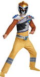 Boy's Gold Ranger Classic Costume - Dino Charge