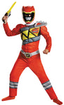 Boy's Red Ranger Classic Muscle Costume - Dino Charge