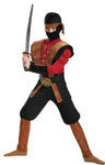 Boy's Ninja Warrior Muscle Costume