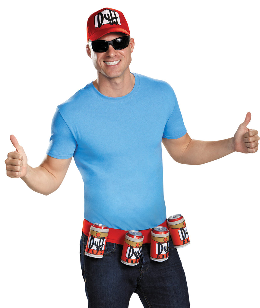 Mens simpsons duff costume on sale