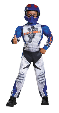 Boy's Motorcycle Rider Muscle Costume