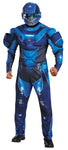 Men's Blue Spartan Muscle Costume - Halo