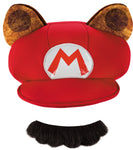 Raccoon Hat Mustache Adult