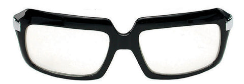 Glasses 80s Scratcher Black Clear