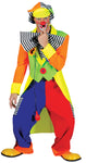 Spanky Stripes Clown Adult Costume