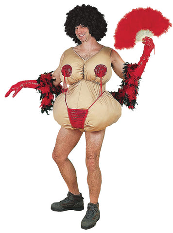 Men's Tassle Twirling Tessie Costume