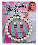 Pearl Necklace & Earrings