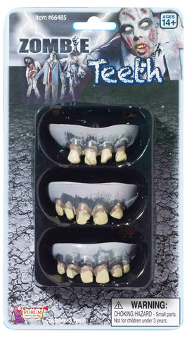 Zombie Rotted Teeth - Pack of 3