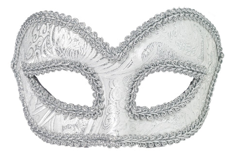 Women's Silver Venetian Mask