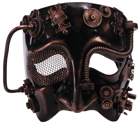 Men's Bronze Steampunk Mask