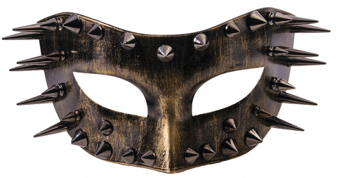 Men's Gold Spiked Steampunk Mask