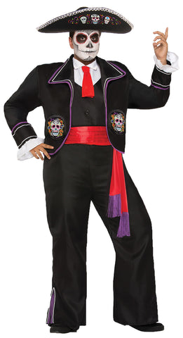 Men's Day of the Dead Mariachi Costume