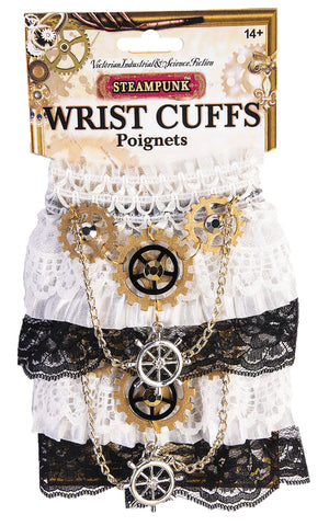 Steampunk Wrist Cuffs Lace