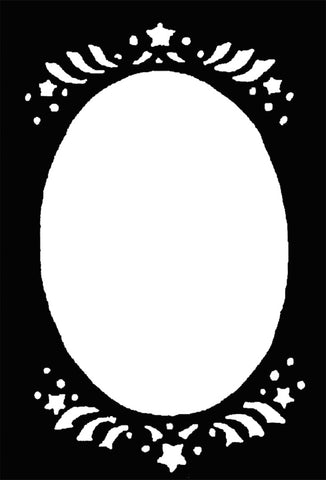 Stencil Cameo Star Brass