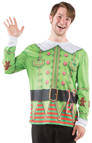 Men's Ugly Christmas Elf Sweater