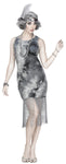 Women's Ghostly Flapper Costume