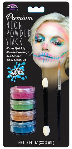 Neon Water-Activated Makeup Stacks