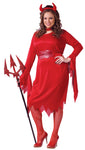 Women's Plus Size Delightful Devil Costume