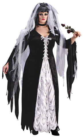 Women's Plus Size Bride of Darkness Costume