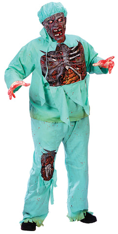 Men's Plus Size Zombie Doctor