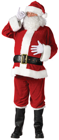 Men's Plus Size Santa Suit Complete Velour