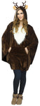 Women's Reindeer Poncho