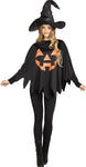 Jack O‚Äô Lantern Pumpkin Poncho - Adult