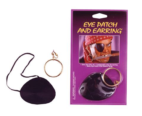 Eye Patch Satin with Earring