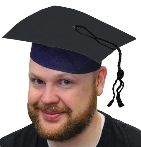 Black Cardboard Graduate Cap with Tassel