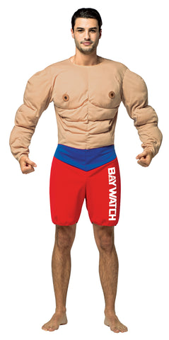 Men's Baywatch Muscles Lifeguard Costume