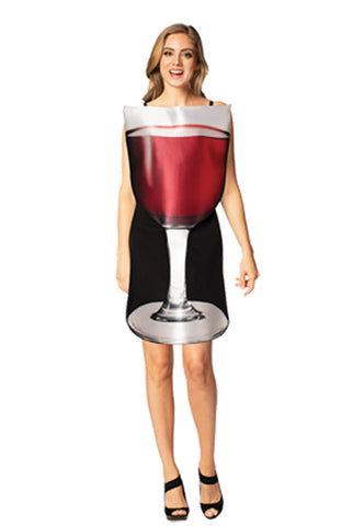 Women's Get Real Glass of Red Wine Costume