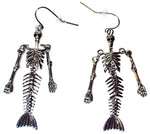 Skeletal Mermaid Earrings