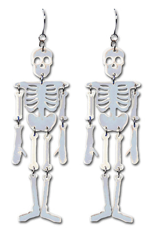 Reflective Skeleton Earrings