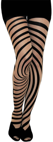 Tights Swirl Print