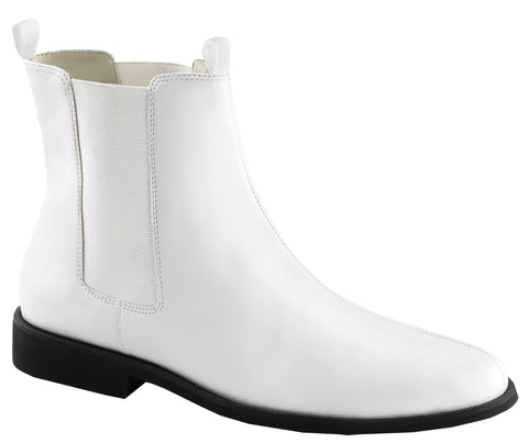 Men's White Trooper Boots