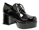 Men's Patent Leather Platform Shoe