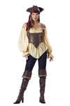 Women's Rustic Pirate Lady Costume