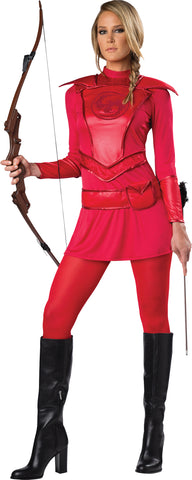 Women's Red Warrior Huntress Costume