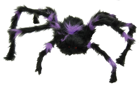 30" Black Hairy Spider