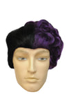 Two Face Black & Purple Wig