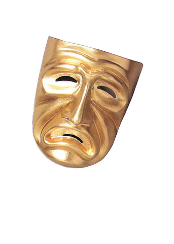 Gold Tragedy Mask
