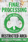 Final Processing Metal Sign - Halloween III
