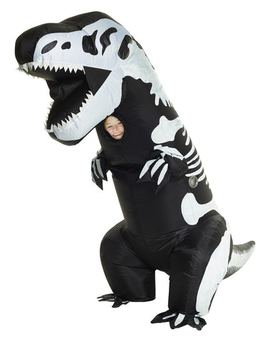 Child's Skeleton T-Rex Inflatable Costume