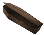 60" Wooden Coffin with Lid