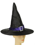 Black & Purple Elegant Witch Hat