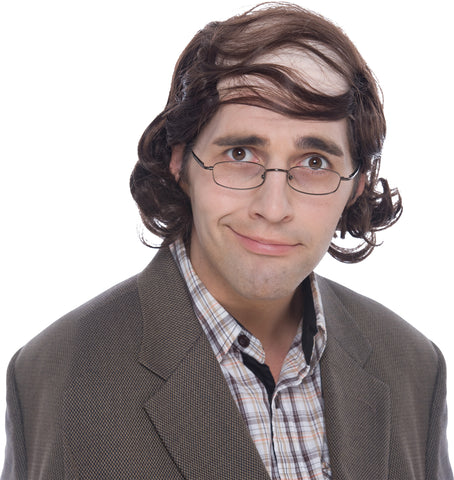 Mullet Professor Comb-Over Wig