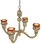 Lighted Skull Chandelier
